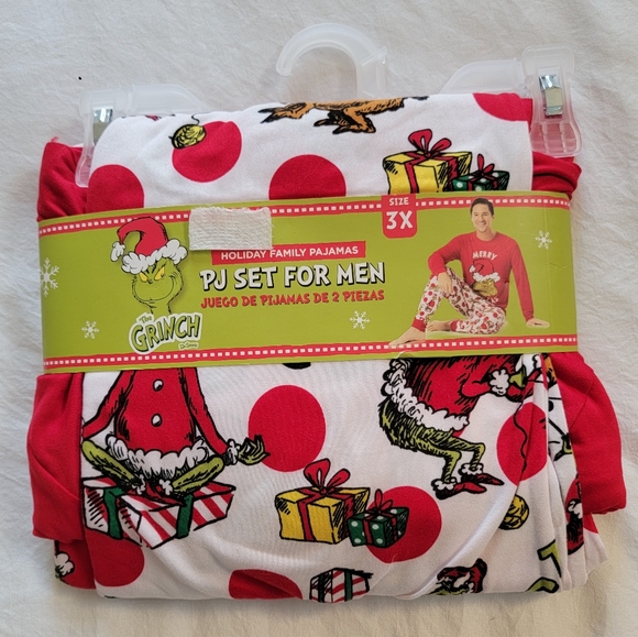 The Grinch Pajama Set for Men Size 3X - Picture 1 of 3